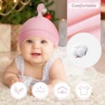 Durio Newborn Baby Hats Set - Unisex Beanie for Boy & Girl - Soft Cotton Infant Hats - Image 5