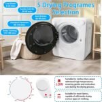 1.6Cu.Ft Portable Clothes Dryer and 16LBS Full Automatic Washing Machine Set, Washer and Spinner Combo, Stainless Steel Tub, Space Saving,Ideal for Laundry, Apartments, Dorms - Image 5