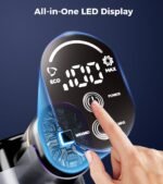 Cordless Vacuum Cleaner, 550W 45Kpa 60Mins Vacuum Cleaners for Home, Anti-tangle Stick Vacuum with Self-Standing, Wall Mount Charging, LDE Display, Wireless Vacuum for Carpet Pet Hair Hardfloor - Image 8