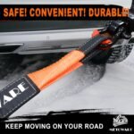 METOWARE Heavy Duty Tow Strap Recovery Kit - 3" x 20ft(35,000lbs) Tree Saver Winch Strap + 3/4" D Ring Shackles(2pcs) + Storage Bag - Truck, SUV, ATV Off Road Towing Strap Kit - Image 8