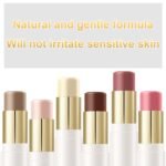 6 Colors Cream Contour Stick Makeup Contour Kit, Double-ended Cream Bronzer for Sculpt, Highlighter and Blush Stick Makeup Kit, Matte & Dewy Finish (SET A) - Image 8