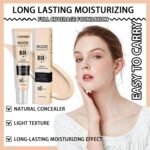 Hydrating CC Cream with SPF 50+ PA++++,Waterproof Flawless Concealer Full Coverage BB Cream for All Skin Types,Long Lasting Moisturizing Full Coverage Liquid Foundation for Men & Women（Ivory） - Image 4