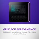 Alienware Aurora Gaming Desktop ACT1250 - Intel Core Ultra 7 265KF Processor, Air Cooled, NVIDIA GeForce RTX 5060Ti, 16GB DDR5 RAM, 1TB SSD, 500W Platinum Rated PSU, Win 11 Home - Clear Panel - Image 12