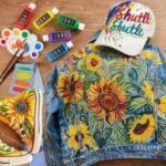 Shuttle Art Fabric Paint, 18 Colors Permanent Soft Fabric Paint in Bottles (60ml/2oz) with Brushes, Palette, Stencils, Non-Toxic Textile Paint for T-Shirts, Shoes, Jeans, Bags, DIY Projects&Art - Image 5