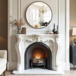 Bathroom Mirror for Wall, 20 Inch Round Mirror, Matte Black Metal Framed Circle Vanity Mirror for Bathroom Bedroom Living Room Entryway, Anti-Rust, Tempered Glass, Hanging or Leaning - Image 3