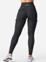 YEOREO CoreFlex Workout Cargo Leggings with Pockets for Women Hidden Scrunch Butt Lifting Leggings Gym Yoga Pants - Image 4