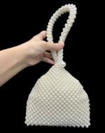 Geiomoo Pearl Handbags, Women Crossbody Beaded Elegant Evening Purses Bag for Wedding Bride Party Prom - Image 3