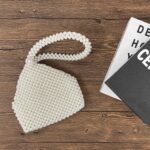 Geiomoo Pearl Handbags, Women Crossbody Beaded Elegant Evening Purses Bag for Wedding Bride Party Prom - Image 5