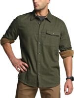CQR Men's 100% All Cotton Button Down Flannel Shirts, Long Sleeve Brushed Warm Soft Casual Outdoor Plaid Shirt - Image 3