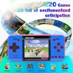 Handheld Game for Kids ，Built-in 220 32-bit Video Games, 3.0” IPS Screen, Rechargeable Portable Game , Travel Mini Arcade Electronic Toys Gift for Boys and Girls (Pink+Blue) - Image 3
