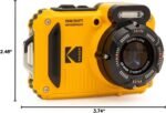 KODAK PIXPRO WPZ2 Rugged Waterproof Shockproof Dustproof WiFi Digital Camera 16MP 4X Optical Zoom 1080P Full HD Video Vlogging Camera 2.7" LCD (Yellow) - Image 6