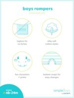 Simple Joys by Carter's baby-boys 3-pack Rompers - Image 4