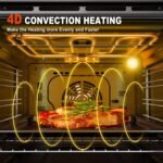 24 Inch Wall Oven, TOPWISH Electric Single Wall Ovens, 2.3 Cu.ft. Built-in Wall Oven with Convection, Touch Control, 9 Cooking Functions, Timer, Stainless Steel Ovens for Kitchen - Image 3