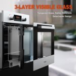 24 Inch Wall Oven, TOPWISH Electric Single Wall Ovens, 2.3 Cu.ft. Built-in Wall Oven with Convection, Touch Control, 9 Cooking Functions, Timer, Stainless Steel Ovens for Kitchen - Image 4