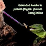 OLIISS Stainless Steel Reptile Feeding Tongs with Rubber Tip - 10.6" Straight & Curved Tweezers for Aquariums & Crafts - Feeder Tools for Bearded Dragons & Lizards - Terrarium Tank Supplies - 2 Pack - Image 5