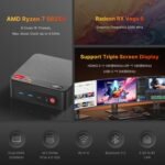BOSGAME P4 Light Gaming Mini PC, Ryzen 7 5825U, 32GB RAM 1TB SSD, 11 Pro Triple 4K 60HZ Displays Desktop Computers, Support PS3 Emulator Micro PC, HDMI+DP+Type-C, WiFi 6E, BT5.2, Dual 2.5GbE LAN - Image 3