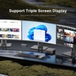 BOSGAME P4 Light Gaming Mini PC, Ryzen 7 5825U, 32GB RAM 1TB SSD, 11 Pro Triple 4K 60HZ Displays Desktop Computers, Support PS3 Emulator Micro PC, HDMI+DP+Type-C, WiFi 6E, BT5.2, Dual 2.5GbE LAN - Image 4