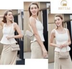 Shoulder Bags Crossbody Bag Purses Handbags Crystals Rhinestone Evening Bag for Women Clutch Purse with Chain - Image 3