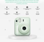 Fujifilm Instant Mini 12 Camera + Accessory Bundle & Custom Case + Fuji Instant (20 Shots) Designer Mini Photo Album (60 Pockets) (Mint Green) - Image 5