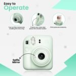 Fujifilm Instant Mini 12 Camera + Accessory Bundle & Custom Case + Fuji Instant (20 Shots) Designer Mini Photo Album (60 Pockets) (Mint Green) - Image 7