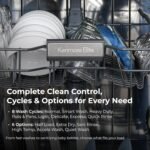 Kenmore 22-14699 Elite 24" Built-In Dishwasher - UltraWash Plus, TurboDry, QuietWash, SmartWash & TurboFlex Third Rack - 15 Place Settings - 42 DBA - ENERGY STAR Certified - 24" - Black - Image 4