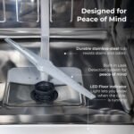 Kenmore 22-14699 Elite 24" Built-In Dishwasher - UltraWash Plus, TurboDry, QuietWash, SmartWash & TurboFlex Third Rack - 15 Place Settings - 42 DBA - ENERGY STAR Certified - 24" - Black - Image 7