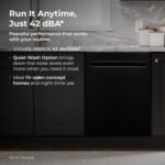 Kenmore 22-14699 Elite 24" Built-In Dishwasher - UltraWash Plus, TurboDry, QuietWash, SmartWash & TurboFlex Third Rack - 15 Place Settings - 42 DBA - ENERGY STAR Certified - 24" - Black - Image 8