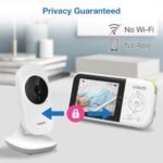 VTech VM819 Baby Monitor with Camera and Audio, 2.8” Screen Portable Baby Camera, Night Vision, 2-Way Audio, Temperature Sensor and Lullabies, Secure Transmission No WiFi, Ideal for Baby/Elderly/Pet - Image 6