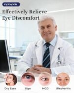 Silk Heated Eye Masks for Dry Eyes: Warm Compress for Tired Eyes Sinus Stye Eye Treatment - Stable Electric Moist Heating Pad for Sleep & Travel- Washable Removable Cover,USB Powered(Black) - Image 3