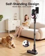 Cordless Vacuum Cleaner, Self-Standing 40Kpa 45Mins Vacuum Cleaners for Home, 8-in-1 Lightweight Stick Vacuum with Anti-tangle Wireless Vacuum for Carpet, Tile, Pet Hair, Hardwood Floors, Black - Image 3