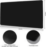 MTG Playmat for TCG Card Playing Game - 2Pcs Black Stitched Play Mat with Tube for Cards Gameplay, MTG, Yugioh, Magic The Gathering (24 x 14 inch) - Image 4