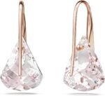 Swarovski Lunar drop earrings, Pink, Rose gold-tone finish - Image 4