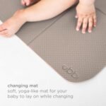 Ubbi On-The-Go Diaper Changing Baby Mat, Soft and Comfortable Diaper Bag Accessory Must Have for Newborns, Easy to Clean, Portable Folding Pad, Baby Traveling Accessories, Taupe - Image 4