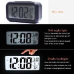 Alarm Clocks for Bedrooms,Digital Alarm Clock with LCD Screen,Snooze,12/24H,Battery Operated for Heavy Sleepers Adults Desk Travel Office (Black) - Image 5