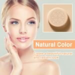 2Pcs Mushroom Head Air Cushion CC Cream, Long Lasting Oil Control BB Cream for All Skin Types, Moisturizing Foundation Face Makeup Set with Foundation Brush （#Natural） - Image 3