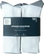 Amazon Essentials Men's Cotton Crew Athletic Socks with Cushioned Sole, 10 Pairs - Image 4