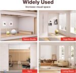 Home Gym Mirror - 60" x 72" (2PCS of 60" x 36") Frameless Wall Mirrors, Easy to Install, Unbreakable Glassless HD Reflection, Ideal for Dance Studio, Yoga, Workout, Rehearsal, Pilates - Image 4