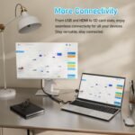 15.6" Laptop Computer Notebook, 4-Core N95 Processor, FHD Display, Backlit Keyboard, Fingerprint, Webcam, Bluetooth, WiFi, Win 11 Pro, 10TB Upgradeable, T152A, 16GB RAM, 1TB NVMe SSD, Silver - Image 7