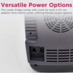 Frigidaire Gaming Light Up Mini Beverage Refrigerator, 6 can, 4 liters, Cooler with large see through door and LED lights Perfect for Gaming Experience, Home, Office, or Cars.12V Charger (Stealth) - Image 7