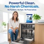 Earth Breeze Dishwasher Cleaner Tablets – 4-in-1 Cleans, Deodorizes, Refreshes & Protects – Removes Odor, Buildup & Residue – Fragrance Free, No Harsh Chemicals, Safe for All Dishwashers - Made in USA - Image 3