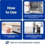 Earth Breeze Dishwasher Cleaner Tablets – 4-in-1 Cleans, Deodorizes, Refreshes & Protects – Removes Odor, Buildup & Residue – Fragrance Free, No Harsh Chemicals, Safe for All Dishwashers - Made in USA - Image 7