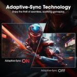 KOORUI 27 Inch Curved Gaming Monitor QHD (2560 x 1440) 180Hz, 1ms 1500R Display, Adaptive Sync, 90% DCI-P3, HDMI 2.0 & DisplayPort 1.4, VESA, Tilt, Eye Care, 27E6QCA - Image 5