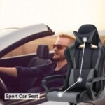 PC Gaming Chair Ergonomic Office Chair Cheap Desk Chair Executive Task Computer Chair Back Support Modern Executive Adjustable Arms Rolling Swivel Chair for Women, Men - Image 3