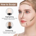 FV 2-IN-1 Contour and Highlighter Stick, Long Lasting and Blendable, Natural Finish, Face Shaping Makeup for Women (02 Light/Medium, 9.5g) - Image 3