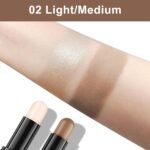 FV 2-IN-1 Contour and Highlighter Stick, Long Lasting and Blendable, Natural Finish, Face Shaping Makeup for Women (02 Light/Medium, 9.5g) - Image 5