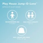 Intex Inflatable Jump-O-Lene Trampoline Bounce House with Crawl-Thru Door & Net - Indoor & Outdoor Backyard Blow-Up Bouncy Playhouse for Kids Ages 3-6 - Image 4