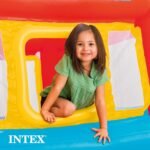 Intex Inflatable Jump-O-Lene Trampoline Bounce House with Crawl-Thru Door & Net - Indoor & Outdoor Backyard Blow-Up Bouncy Playhouse for Kids Ages 3-6 - Image 7