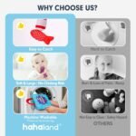 hahaland Toddler Toys Montessori Toys for 1 Year Old Boy Girl Birthday Gift - 10 in 1 Cloth Fishing Game Christmas Toddler Gifts 1-3 with Stacking Cups - Number Counting, Color Sorting Learning - Image 5