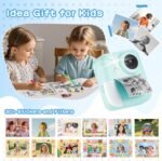 Kids Camera Instant Print Color Photos, Dual-Lens Instant Print Camera for Kids, Toddler Portable Travel Digital Camera Toy for 6 7 8 Year Old Boys Girls Christmas Birthday Gifts 64GB Card - Image 5