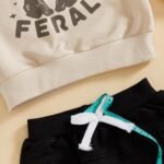 Sejardin Toddler Baby Boy Clothes Cute Fall Winter Outfit 6 12 18 24M 3T Letter Long Sleeve Sweatshirts and Jogger Pants Set - Image 5